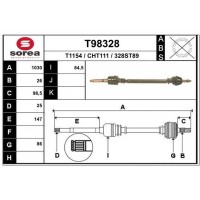T98328 EAI Привідний вал