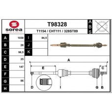 T98328 EAI Привідний вал