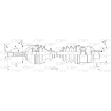 DRS6017.00 OPEN PARTS Привідний вал
