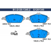 B1.G120-1345.2 GALFER Комплект гальмівних колодок дисковий гальм