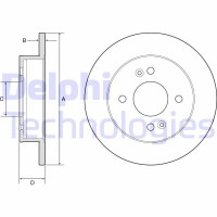 BG4917C DELPHI Гальмівний диск