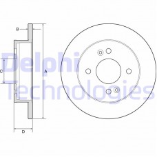 BG4917C DELPHI Гальмівний диск