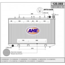120.069 AHE Радіатор охолодження двигуна