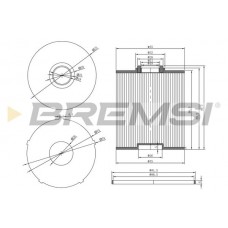 FE0769 BREMSI Паливний фільтр