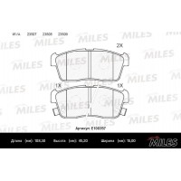E100357 MILES Комплект гальмівних колодок дисковий гальм