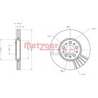 6110049 METZGER Гальмівний диск