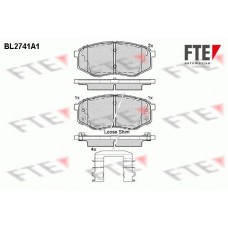 BL2741A1 FTE Комплект гальмівних колодок дисковий гальм