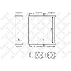 10-35077-SX STELLOX Теплообмінник обігрів салону