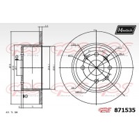 871535 MAXTECH Гальмівний диск