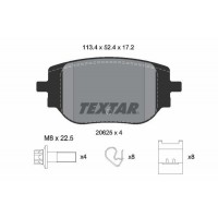 2062501 TEXTAR КомплеК т гальмівних колодок, дискове гальмо