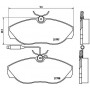 P 23 068 BREMBO Комплект гальмівних колодок дисковий гальм