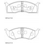 KD0601 ASIMCO КомплеК т гальмівних колодок, дискове гальмо