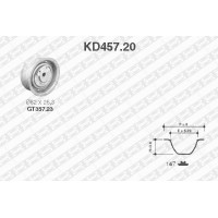 KD457.20 SNR Комплект ременя ГРМ