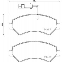 P 23 161 BREMBO КомплеК т гальмівних колодок, дискове гальмо