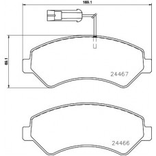 P 23 161 BREMBO КомплеК т гальмівних колодок, дискове гальмо
