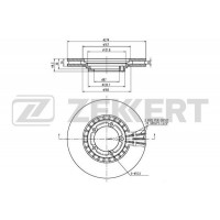 BS-5645 ZEKKERT Гальмівний диск