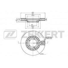 BS-5645 ZEKKERT Гальмівний диск
