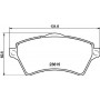 8DB 355 009-761 HELLA PAGID Комплект гальмівних колодок дисковий гальм