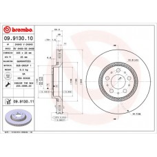 09.9130.11 BREMBO Гальмівний диск