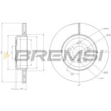CD8037V BREMSI Гальмівний диск
