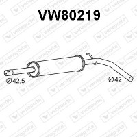VW80219 VENEPORTE Середній глушник вихлопних газів