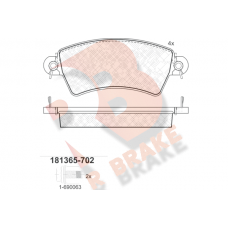 RB1365-702 R BRAKE КомплеК т гальмівних колодок, дискове гальмо