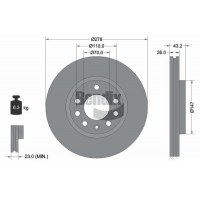 BDS1938 BENDIX Braking Гальмівний диск