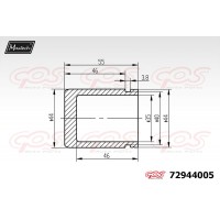 72944005 MAXTECH Поршень корпус скоби гальма