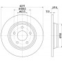 8DD 355 132-031 HELLA PAGID Гальмівний диск