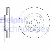 BG9148C DELPHI Гальмівний диск