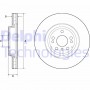BG9148C DELPHI Гальмівний диск