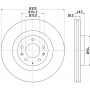 8DD 355 118-201 HELLA PAGID Гальмівний диск