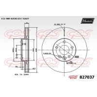 827037 MAXTECH Гальмівний диск