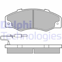 LP489 DELPHI Комплект гальмівних колодок дисковий гальм