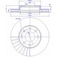 142.504 CAR Гальмівний диск