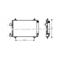 PEA5286D AVA QUALITY COOLING Конденсатор кондиціонера