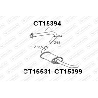 CT15394 VENEPORTE Глушник вихлопних газів кінцевий