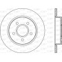 BDA2041.10 OPEN PARTS Гальмівний диск