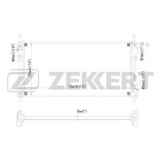 MK-1229 ZEKKERT Радіатор охолодження двигуна