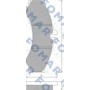 FO 627681 FOMAR Friction Комплект гальмівних колодок дисковий гальм