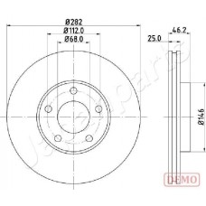 DI-0955C JAPANPARTS Гальмівний диск