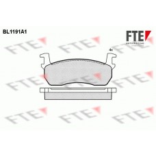 BL1191A1 FTE КомплеК т гальмівних колодок, дискове гальмо