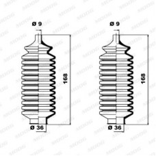K150054 MOOG Комплект пильника рульове управління