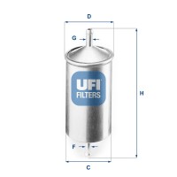 31.501.00 UFI Паливний фільтр