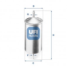 31.501.00 UFI Паливний фільтр