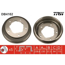 DB4102 TRW Гальмівний барабан