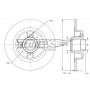 TX 71-811 TOMEX Brakes Гальмівний диск