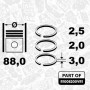 R1008200VR1 ET ENGINETEAM Комплект поршневих кілець