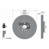 BDS1586HC BENDIX Braking Гальмівний диск