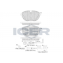 142399 ICER Комплект гальмівних колодок дисковий гальм